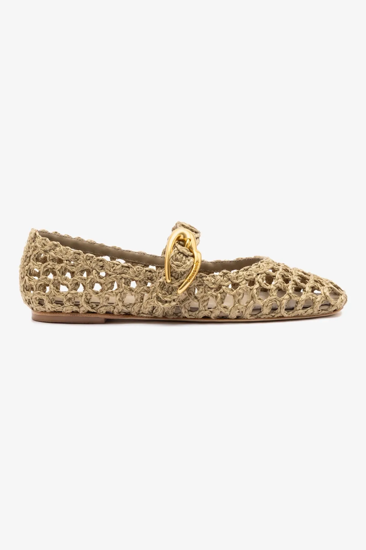 Effortless Stylish Shoes Verona Macrame In Algae Embroidered Raffia