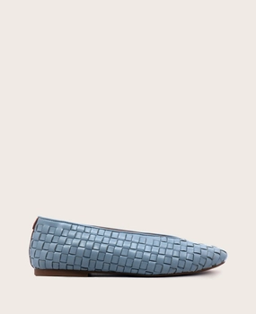 GENTLE SOULS - Willow Woven Leather Flat Casual Elegant Style