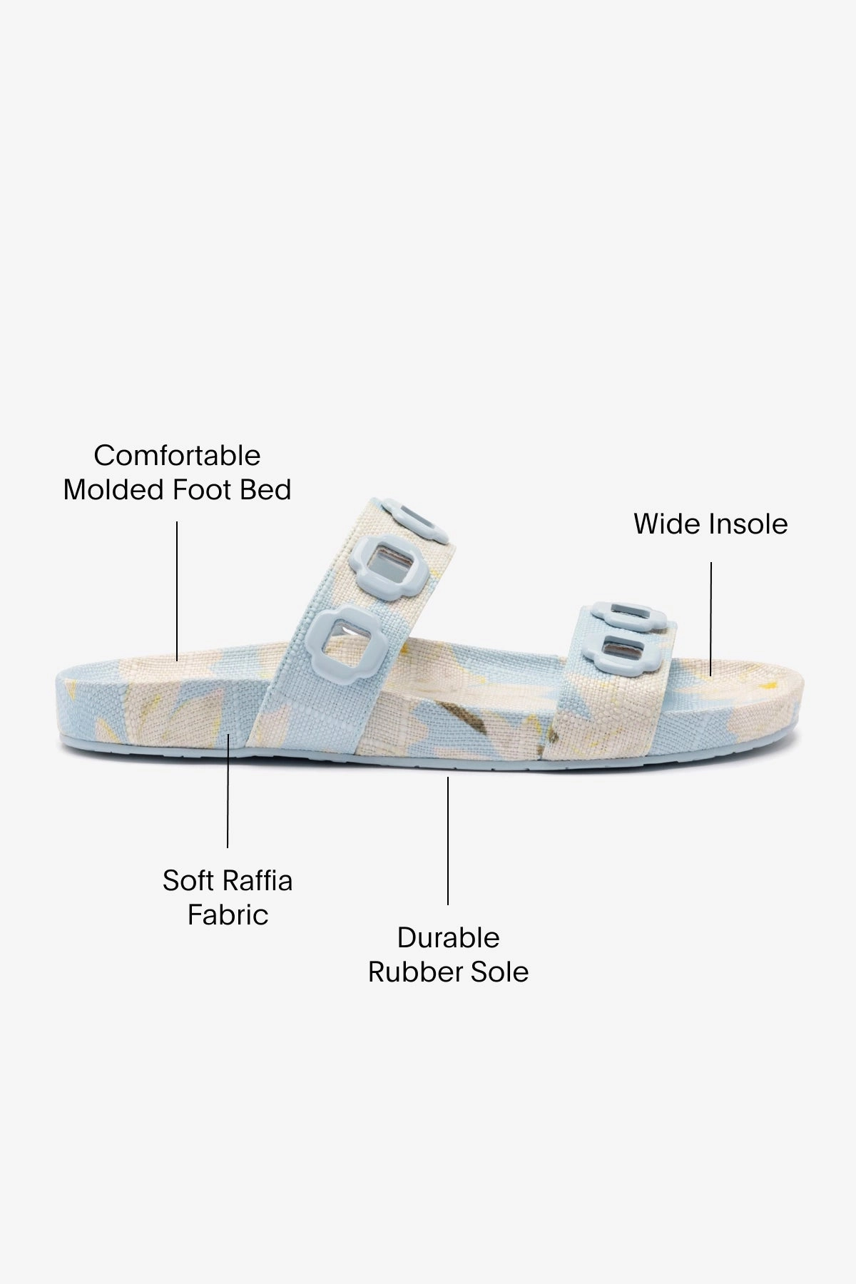 Premium materials Milan Slide In Maya Printed Raffia