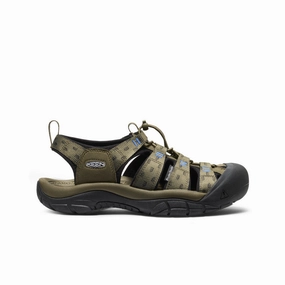 Men's Newport Retro Sandal x ??tudes Studio  |  Etudes Olive Durable Sole