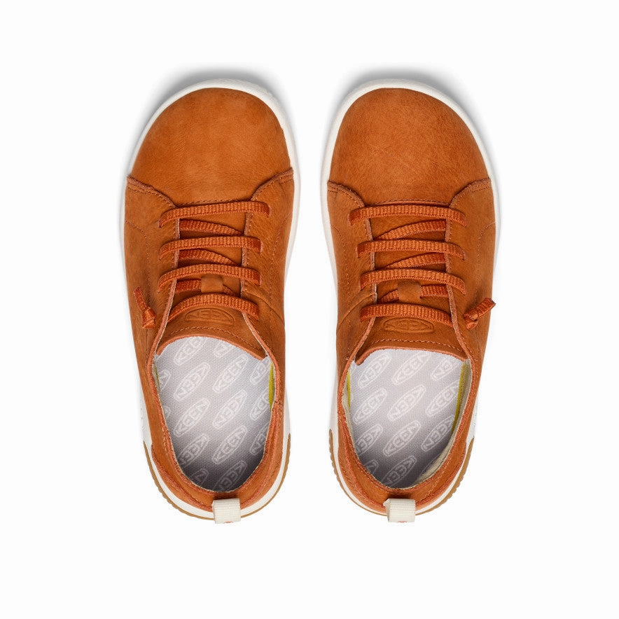 Pure Dash Big Kids' KNX Leather Sneaker  |  Gold Flame/Star White