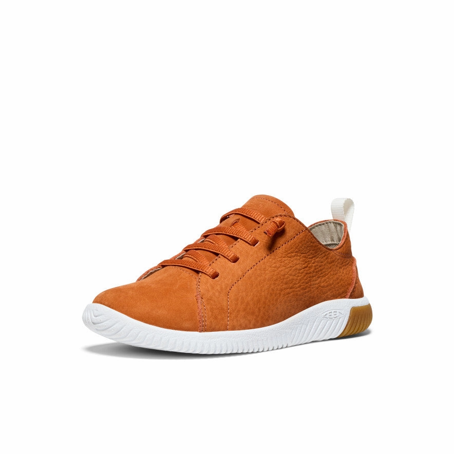Pure Dash Big Kids' KNX Leather Sneaker  |  Gold Flame/Star White