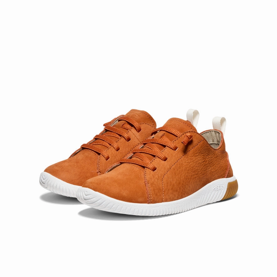 Pure Dash Big Kids' KNX Leather Sneaker  |  Gold Flame/Star White