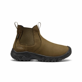 Versatile Step Non-Slip Sole Women's Greta II Waterproof Chelsea  |  Dark Olive/Black