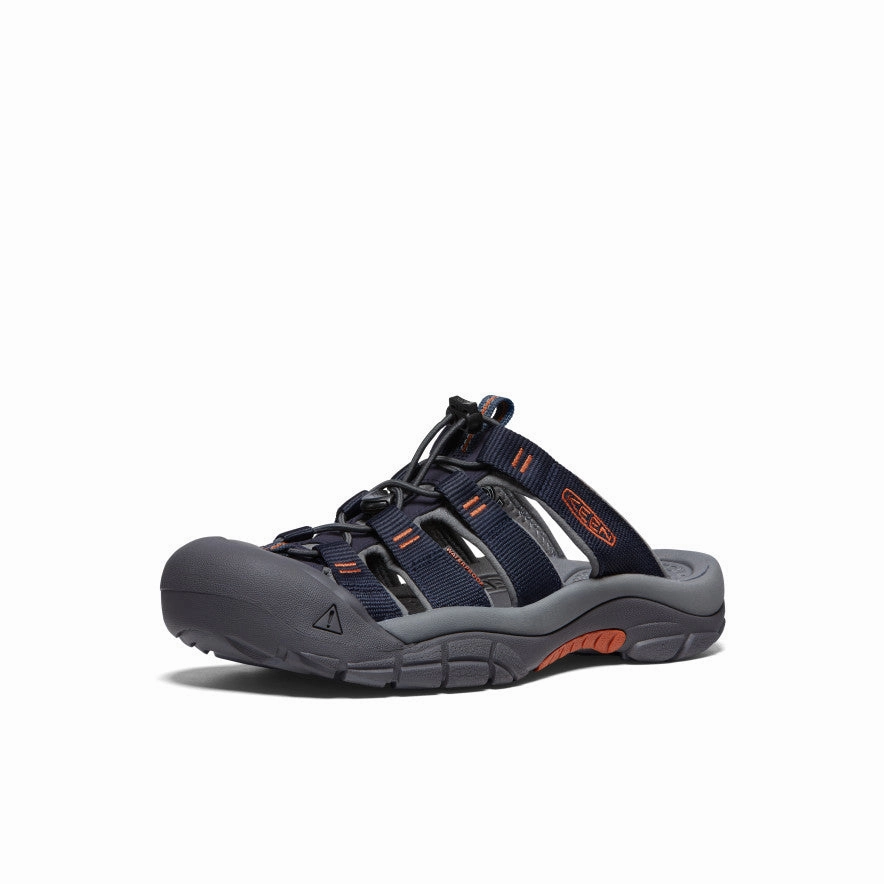 Quick Slip-On Men's Newport Slide  |  Sky Captain/Bombay Brown