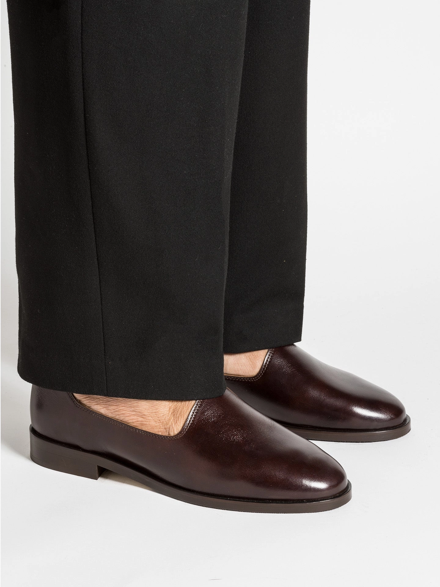 Relaxed Style SLIM DARK BROWN LEATHER