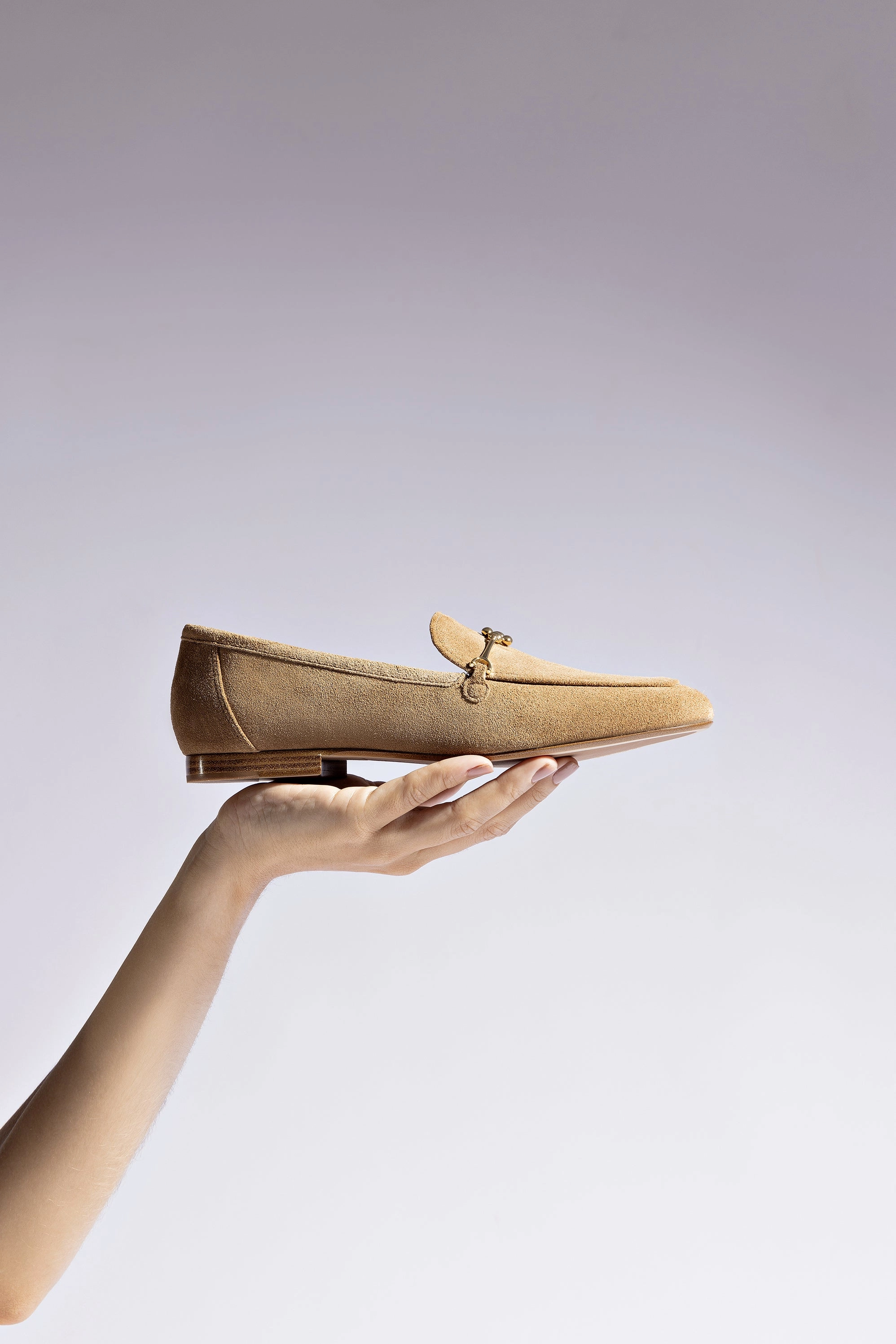Relaxed Walk Katherine Loafer In Peanut Suede