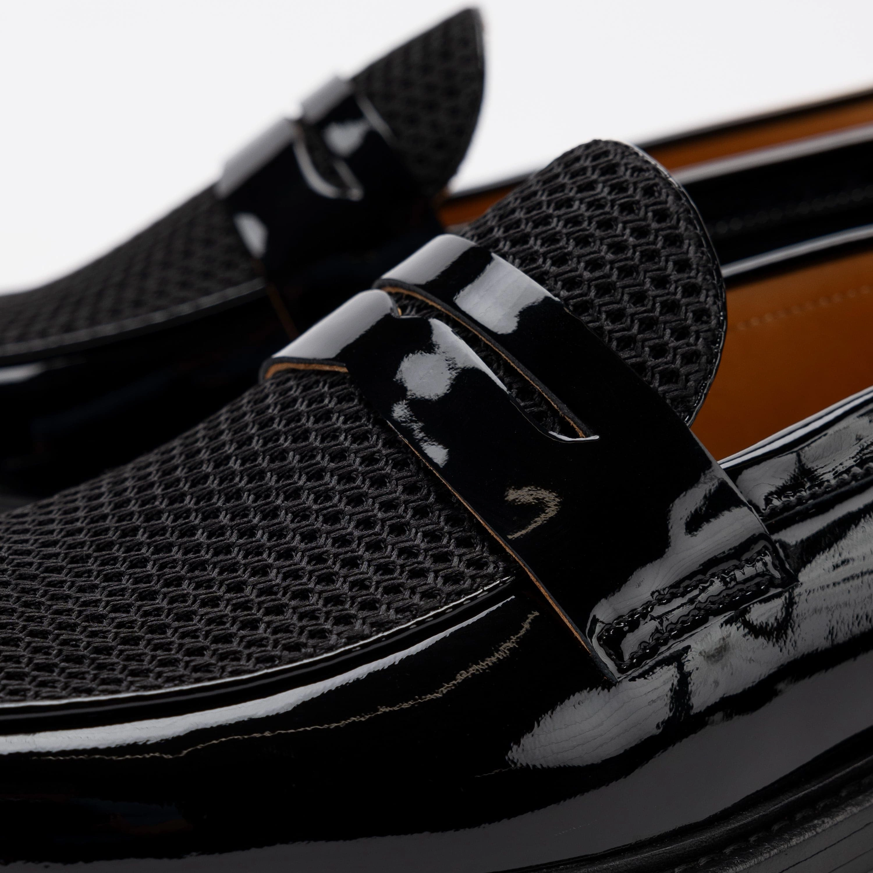 Reliable Comfort Calum Black Leather Penny Loafers