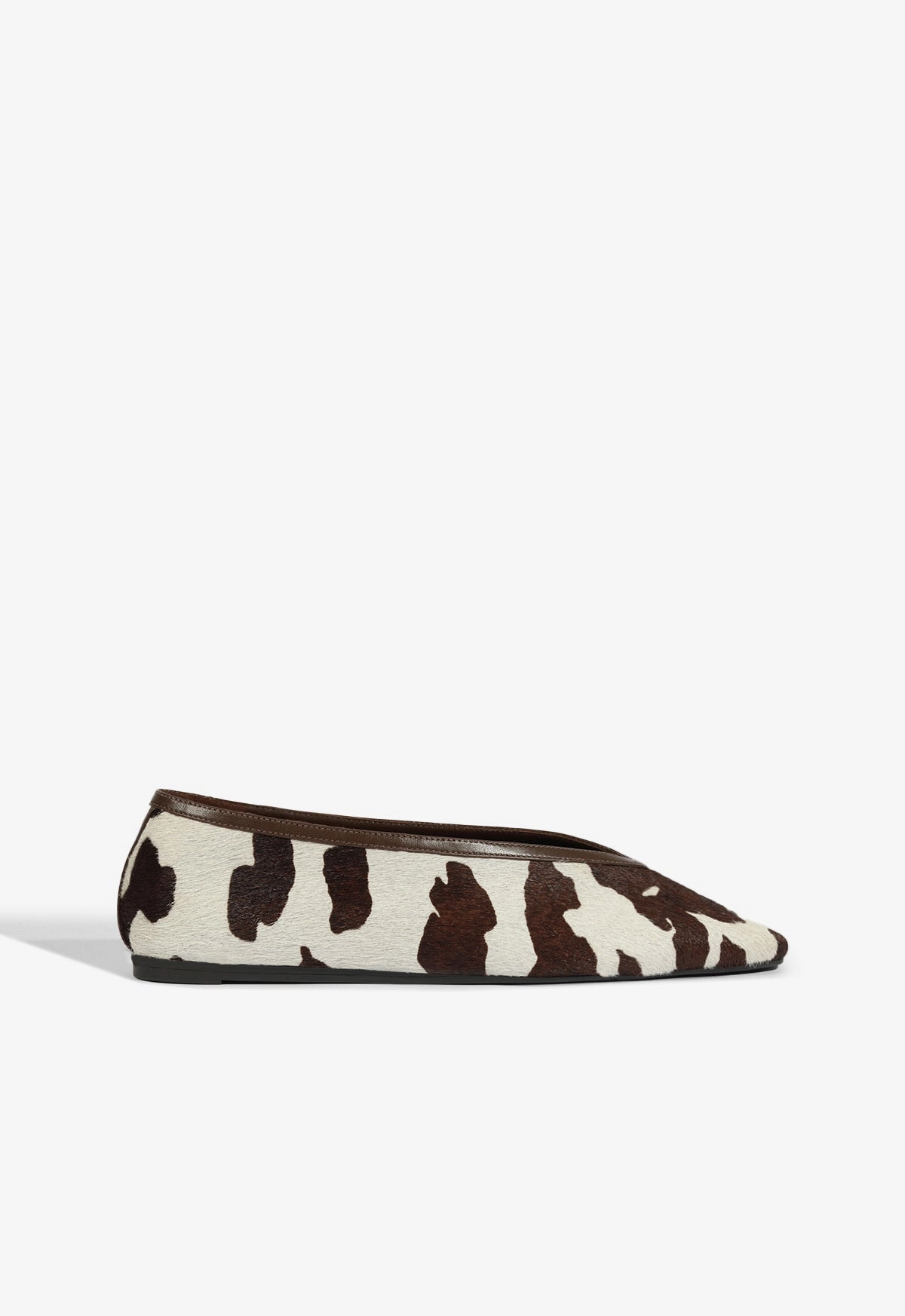 Non-Slip Soles Courtney Hair Calf Flat
