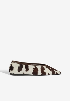Non-Slip Soles Courtney Hair Calf Flat