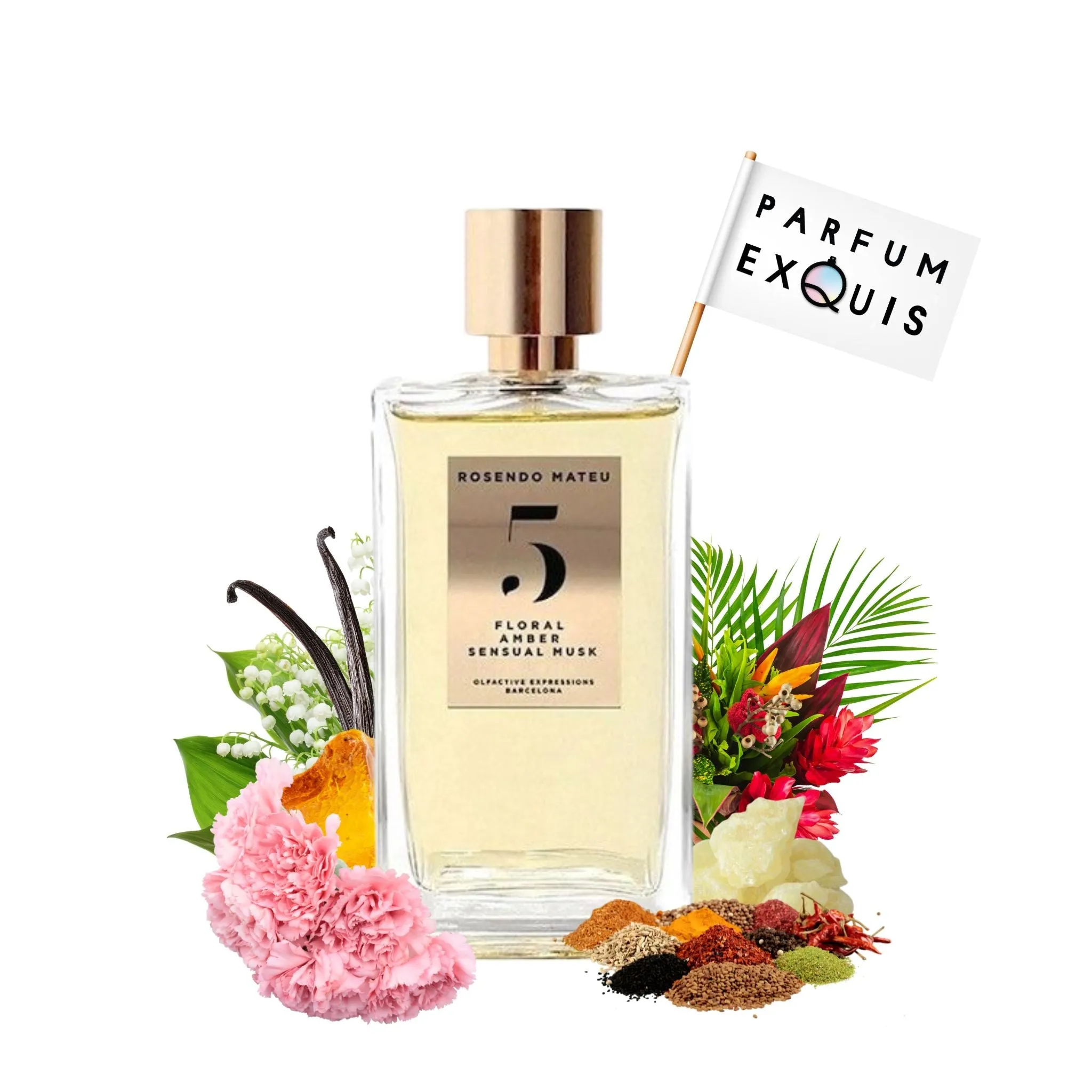 Rosendo Mateu No 5 Floral, Amber, Sensual Musk
