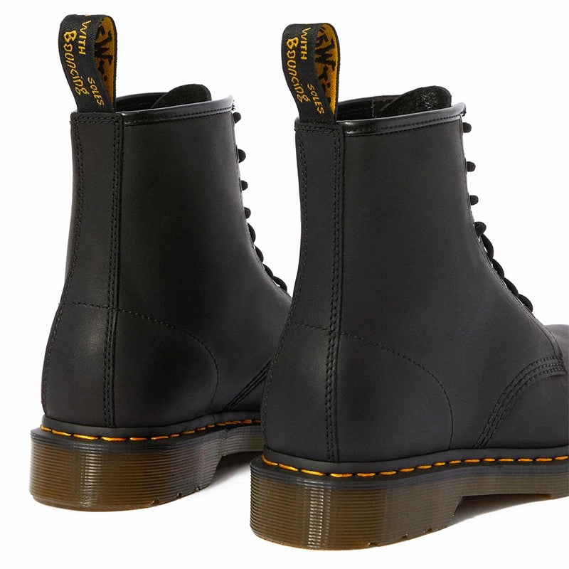 Rugged Durability Men's 1460 Black Greasy