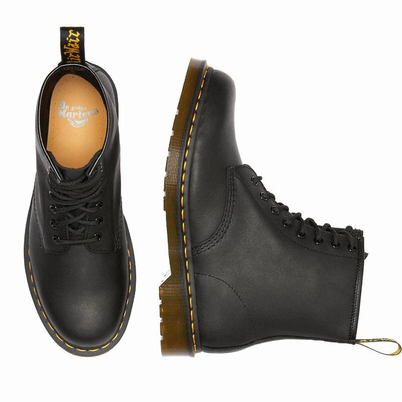 Rugged Durability Men's 1460 Black Greasy