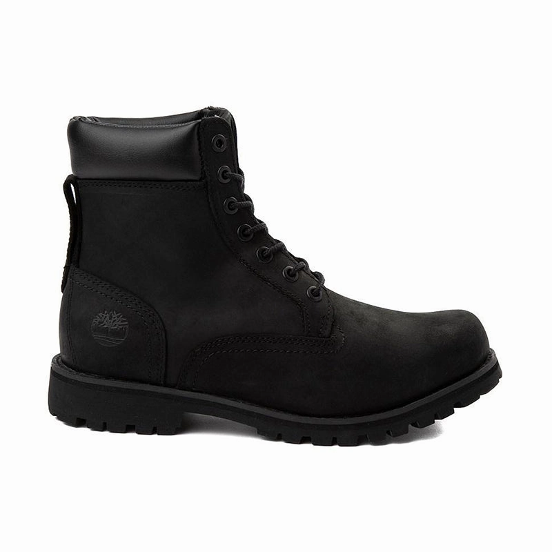 Safari Style Men's 6" Premium Waterproof Black Nubuck