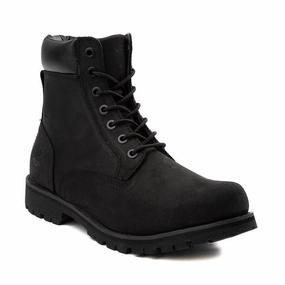 Stylish Option Men's 6" Premium Waterproof Black Nubuck