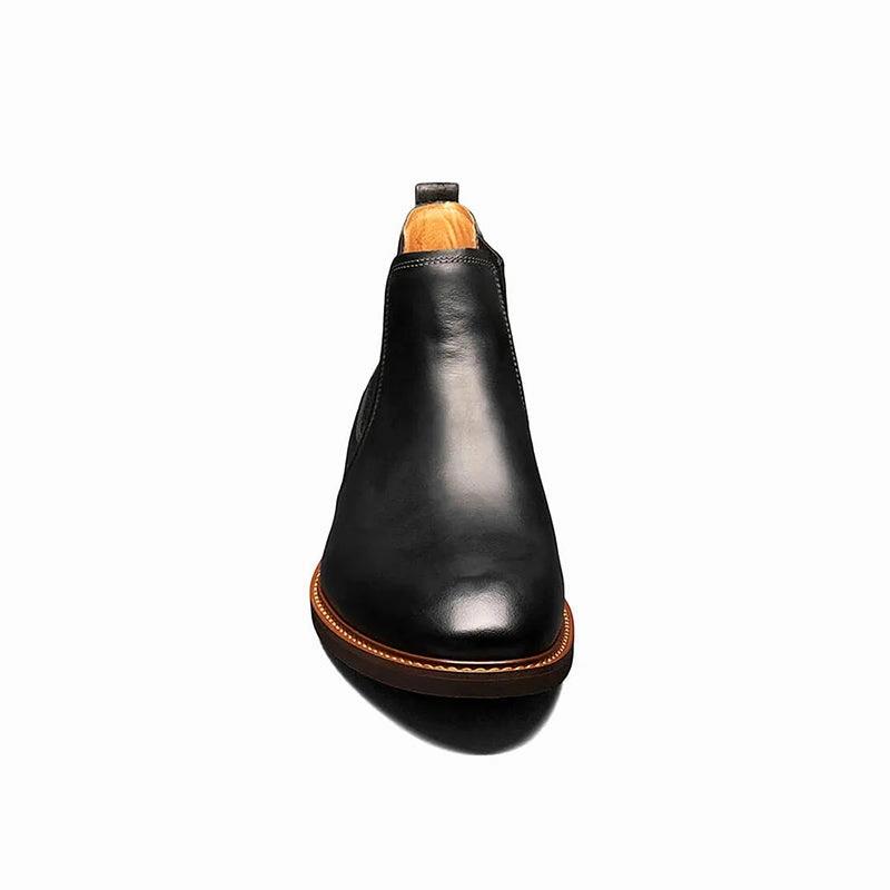 Safety Rated Men's Lodge Plain Toe Black Crazy Horse