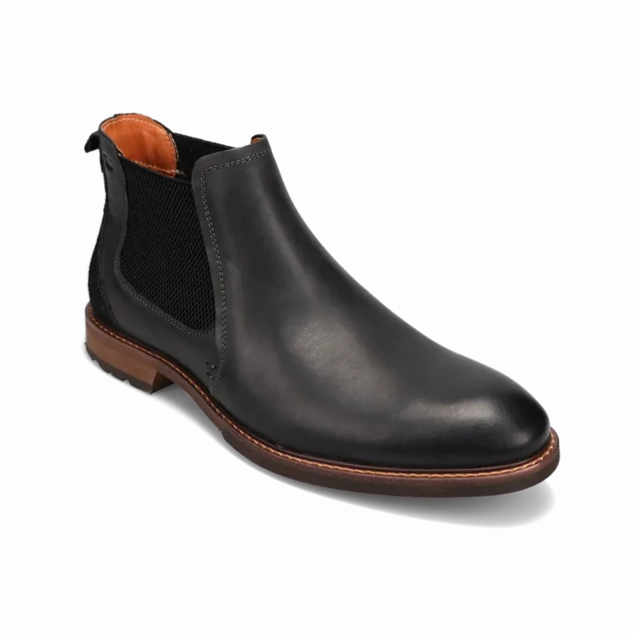 Men's Lodge Plain Toe Black Crazy Horse Casual Look Rodeo Event