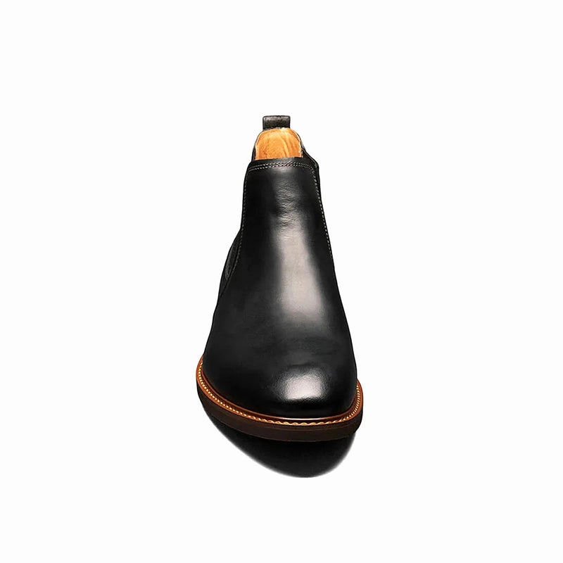 Safety Rated Men's Lodge Plain Toe Black Crazy Horse