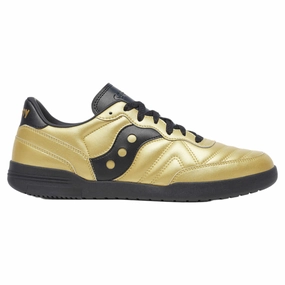 complex design Saucony 586i Leather Rich Gold