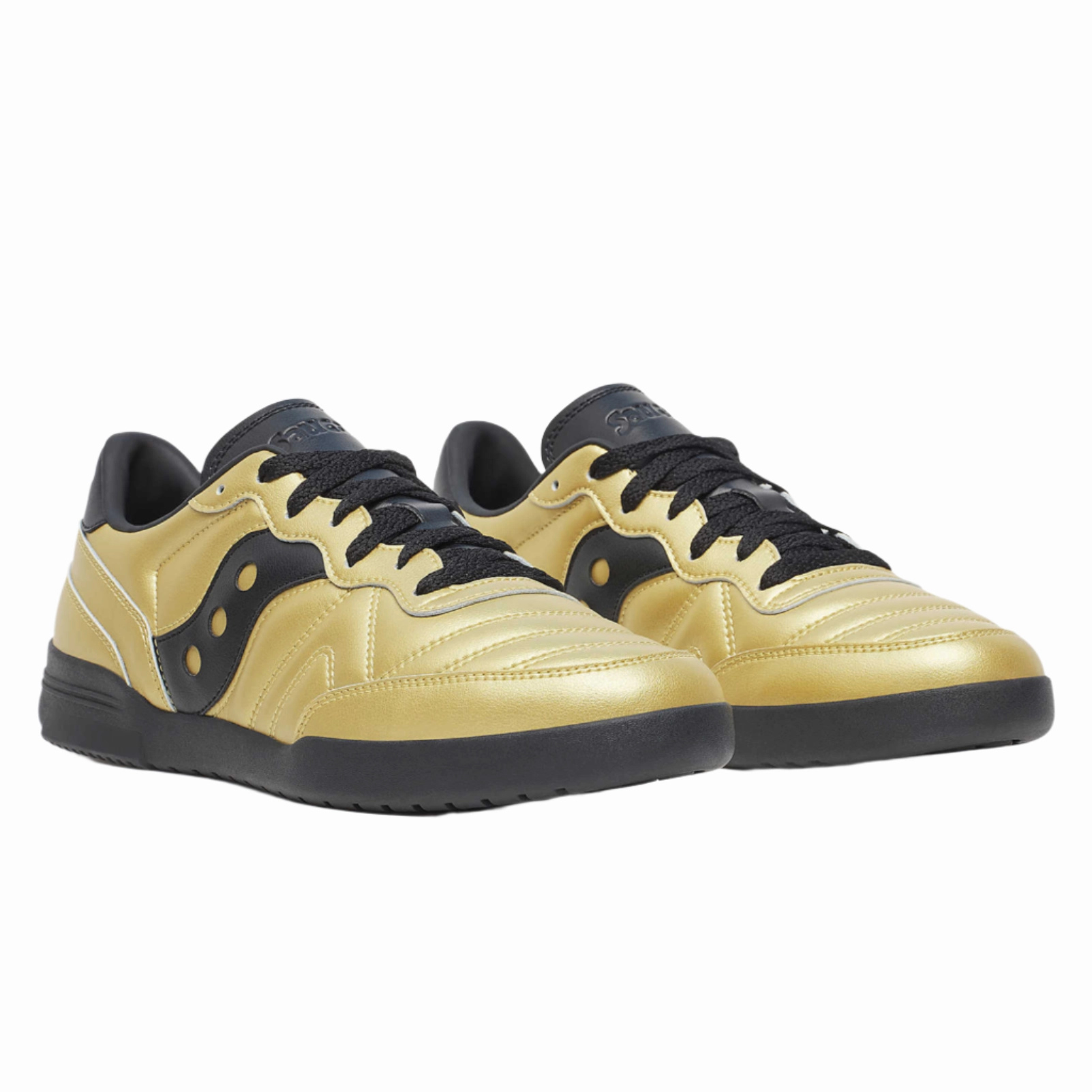Saucony 586i Leather Rich Gold Lightweight Upper Material