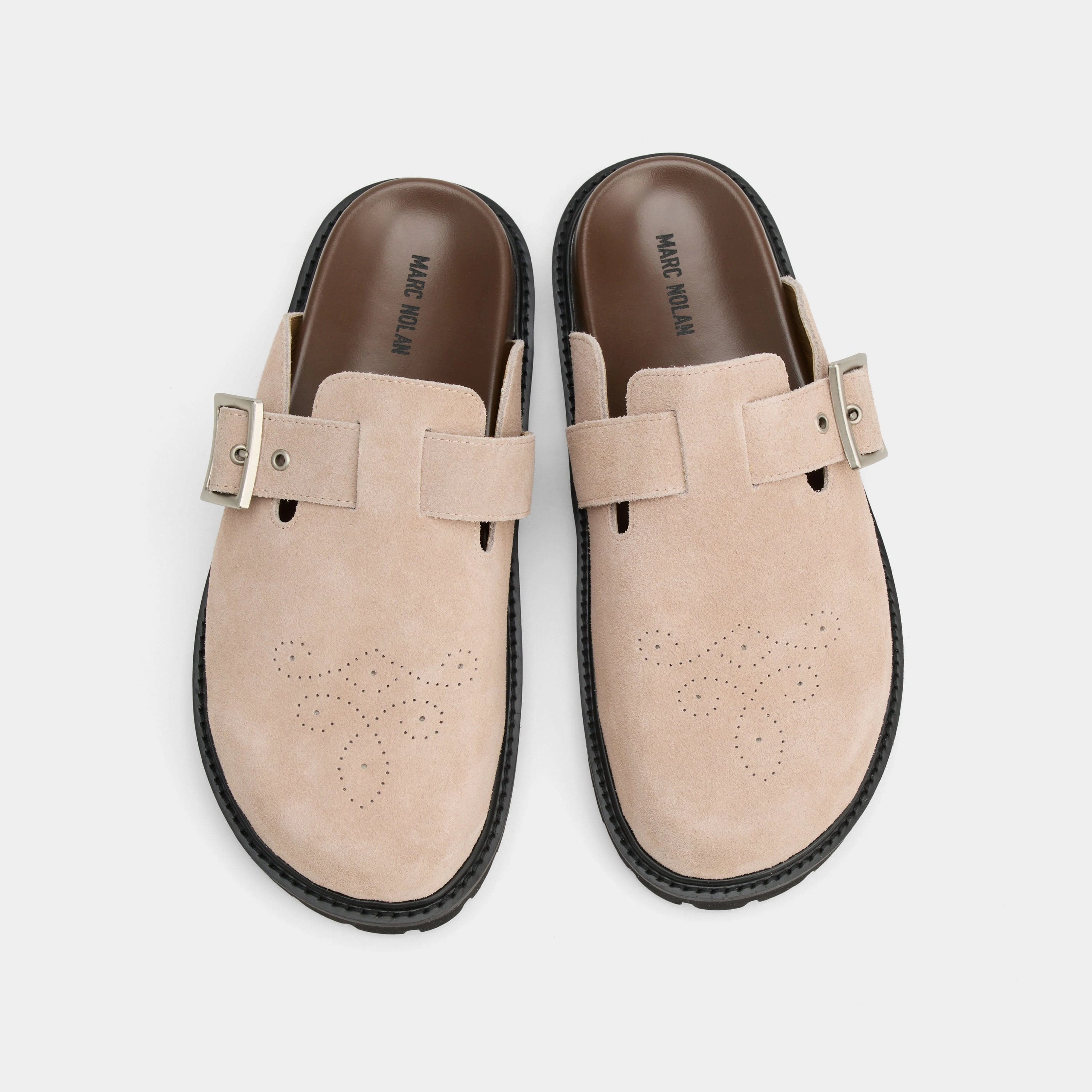 Shiloh Tan Suede Clogs Timeless Fit