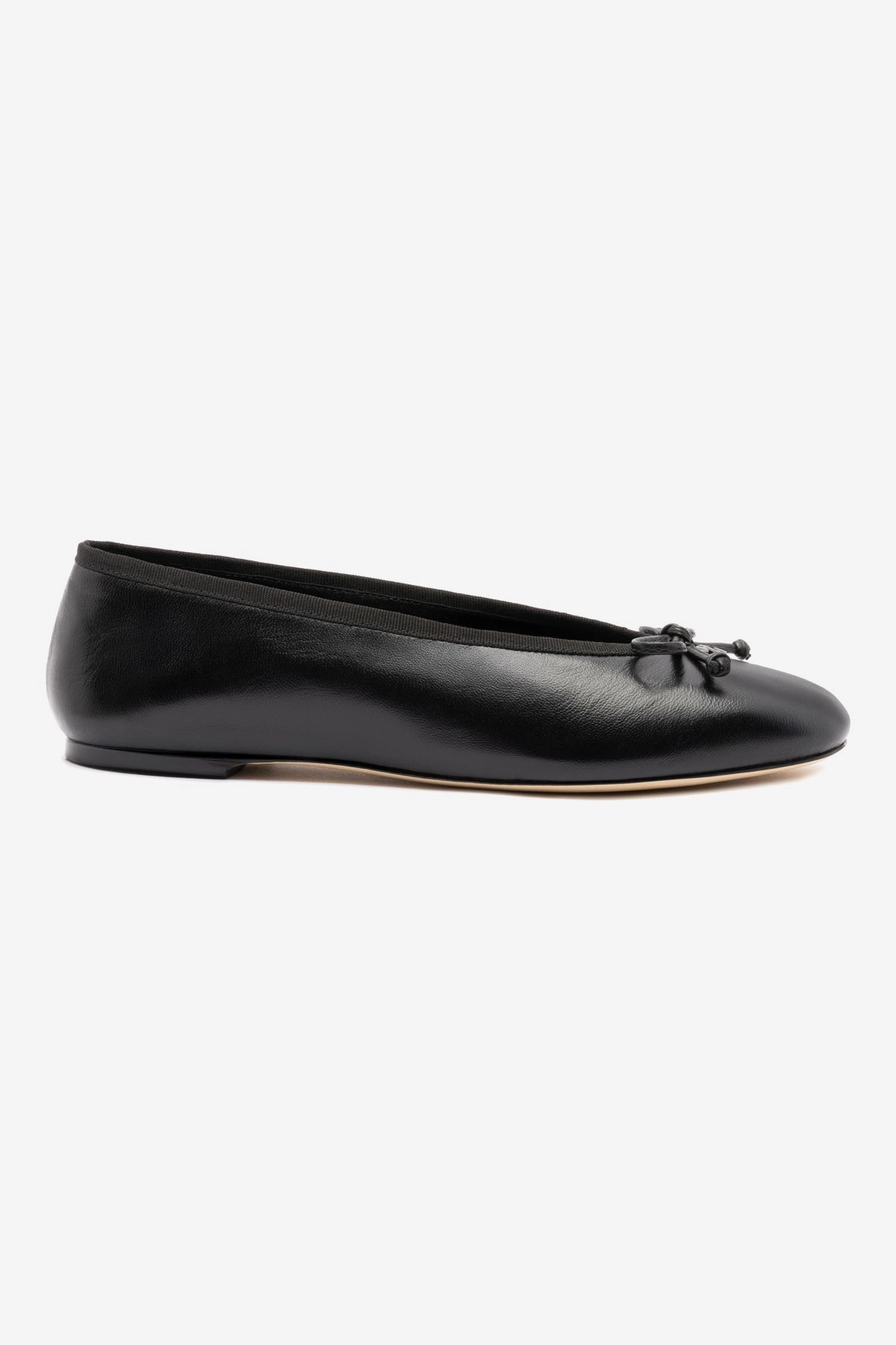 Cozy Fit Pavlova Ballet Flat In Black Leather