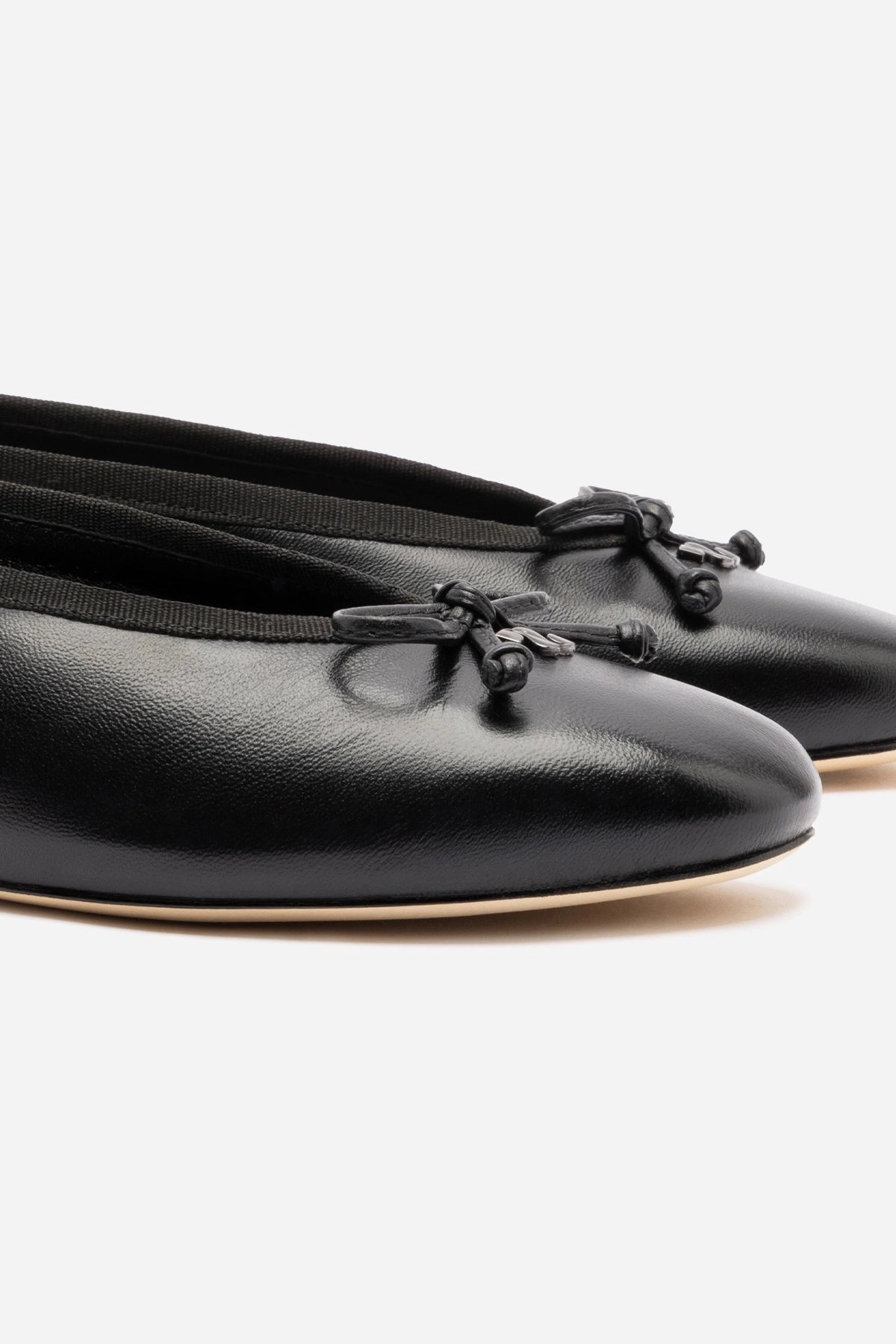 Simple Sophistication Pavlova Ballet Flat In Black Leather