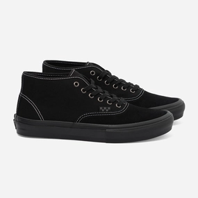 Skate Authentic Mid (Blackout) Performance Focus Grip Flex
