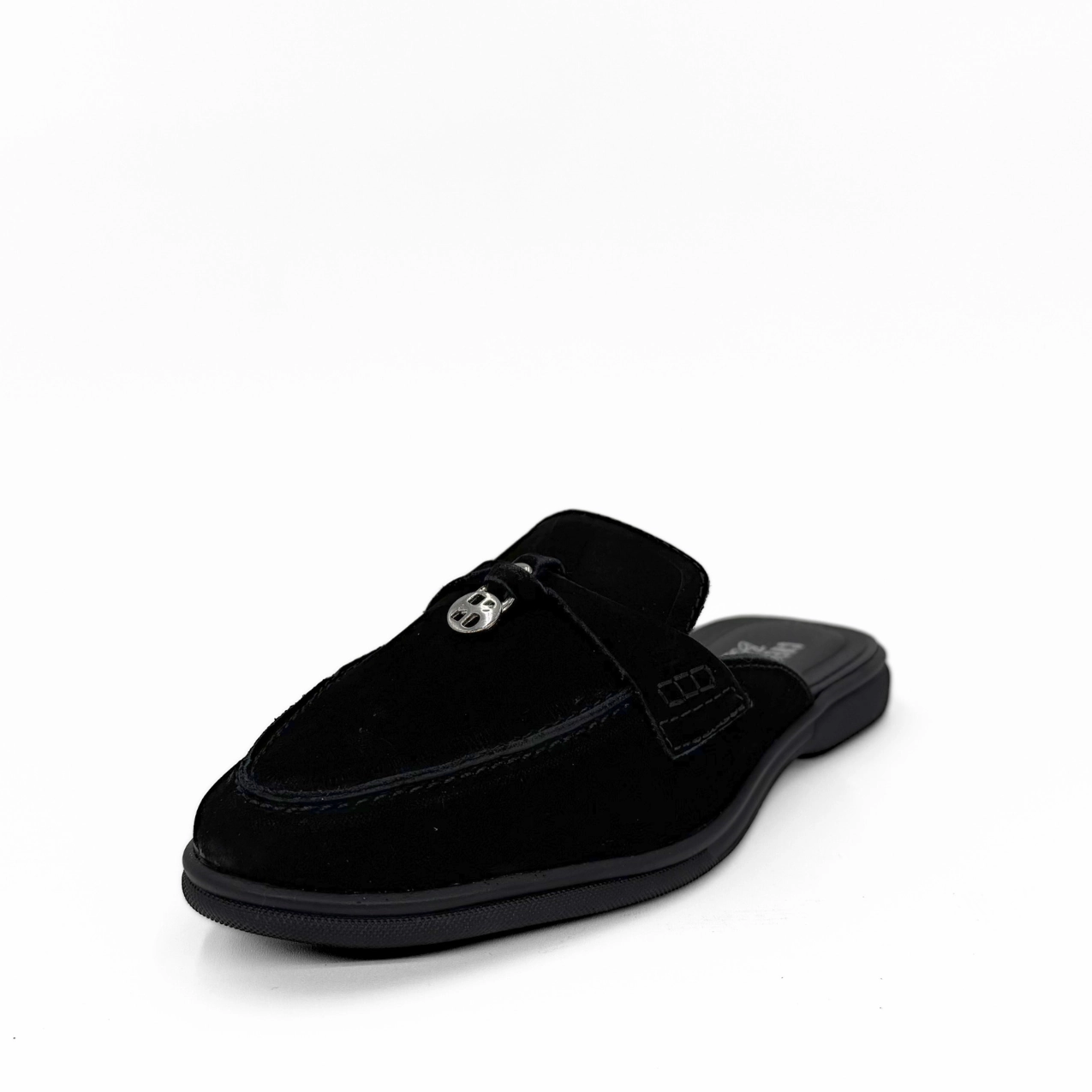 Sleek Construction Lasso Nubuck Slip On Loafers