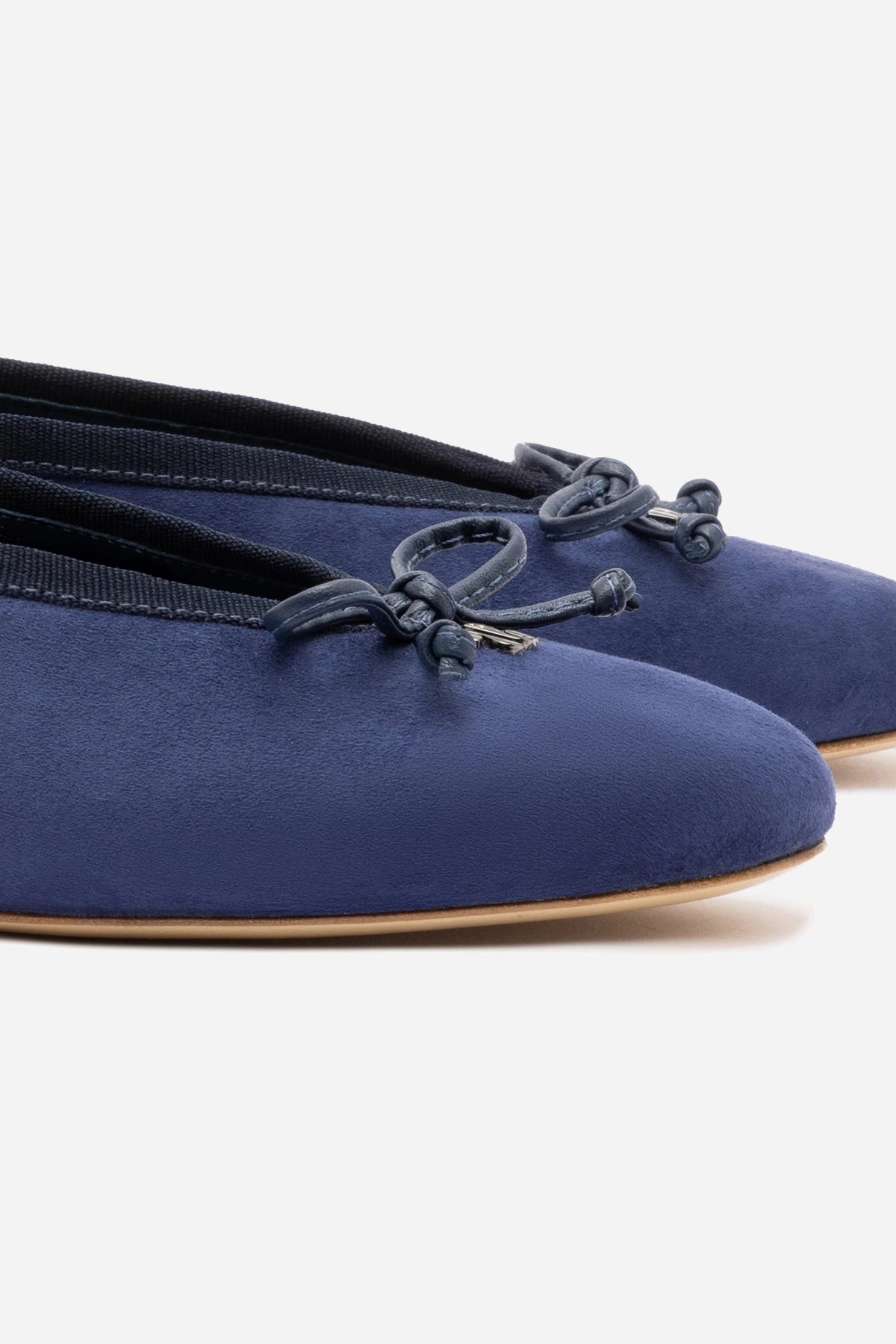 Sleek Profile Pavlova Ballet Flat In Indigo Suede
