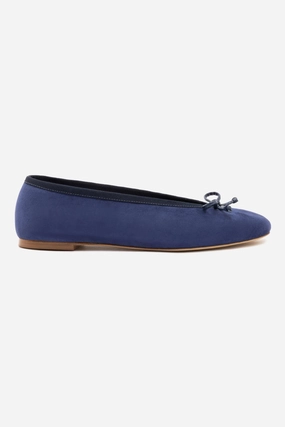 Pavlova Ballet Flat In Indigo Suede Comfortable Walk