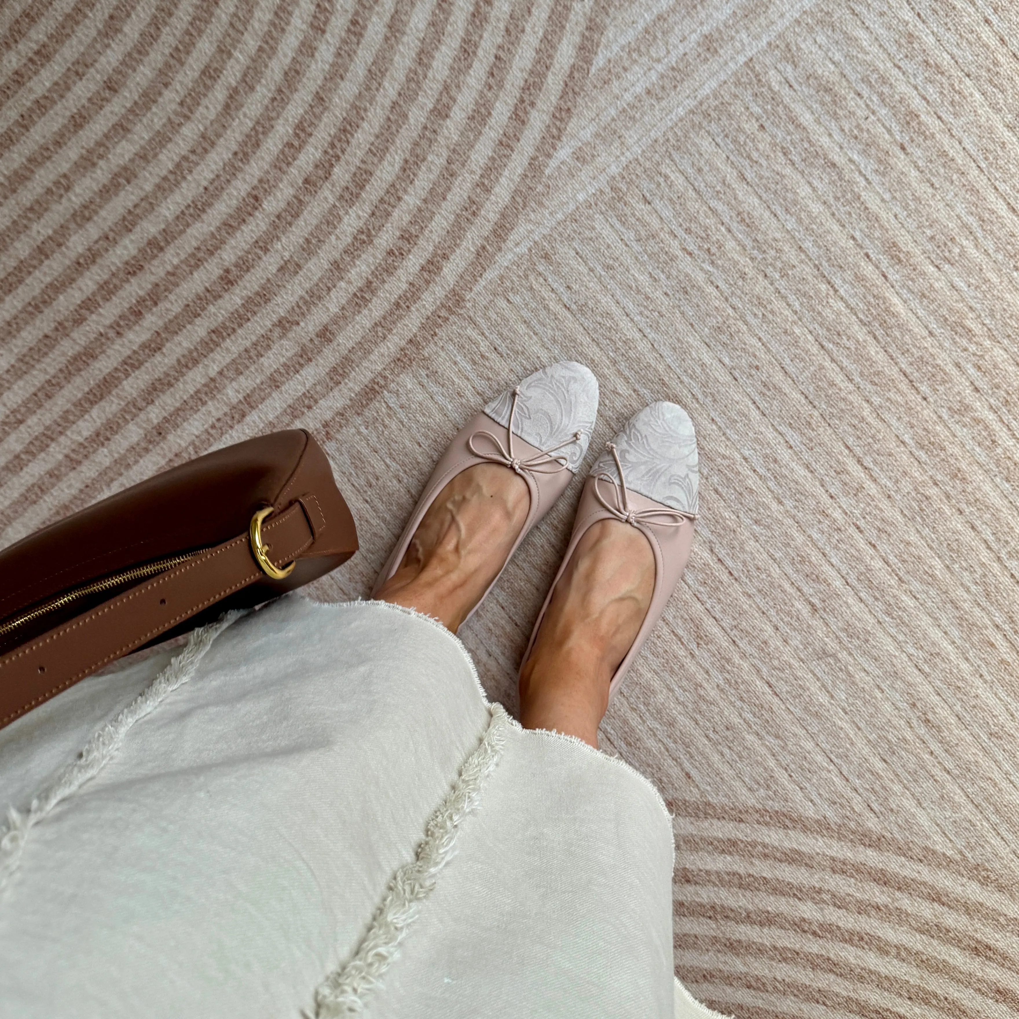 Slip Resistant Como - Blush/Rose Leaves LIMITED EDITION