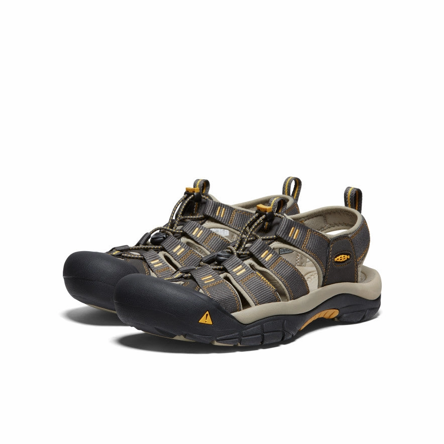 Slip-Resistant Comfort Men's Newport H2 Sandal  |  Raven/Aluminum