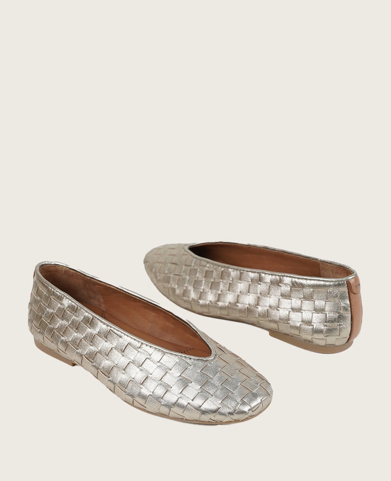 Smart Comfort GENTLE SOULS - Willow Woven Leather Flat