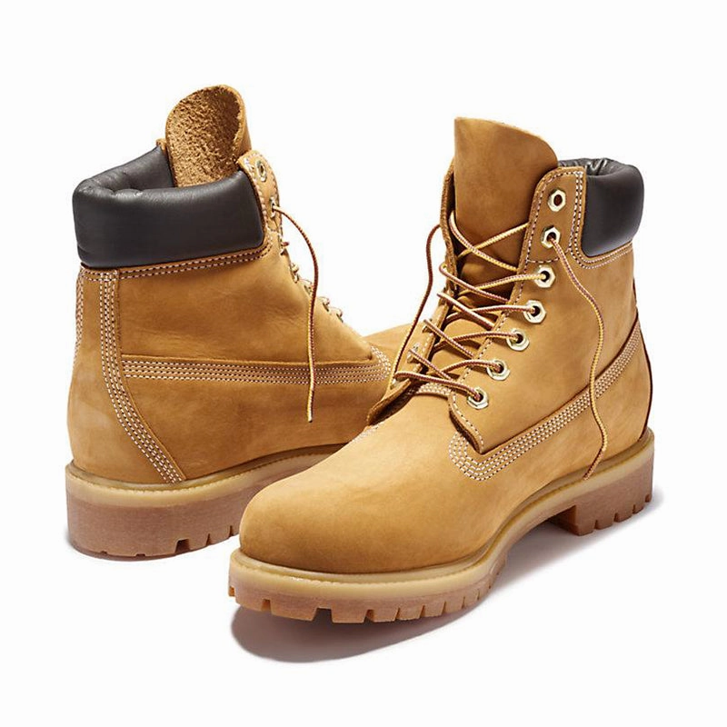 Smooth Texture Men's 6" Premium Waterproof Wheat
