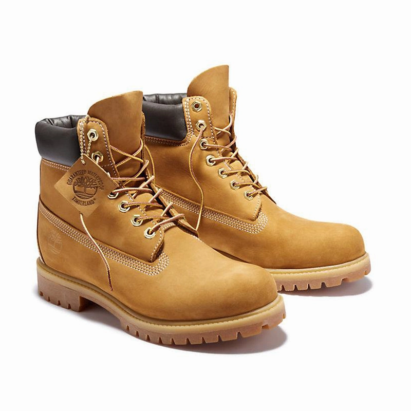 Smooth Texture Men's 6" Premium Waterproof Wheat