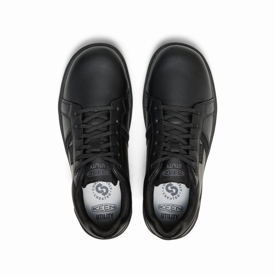 soft fit Men's Kenton WTX Work Shoe (Soft Toe)  |  Black/Black