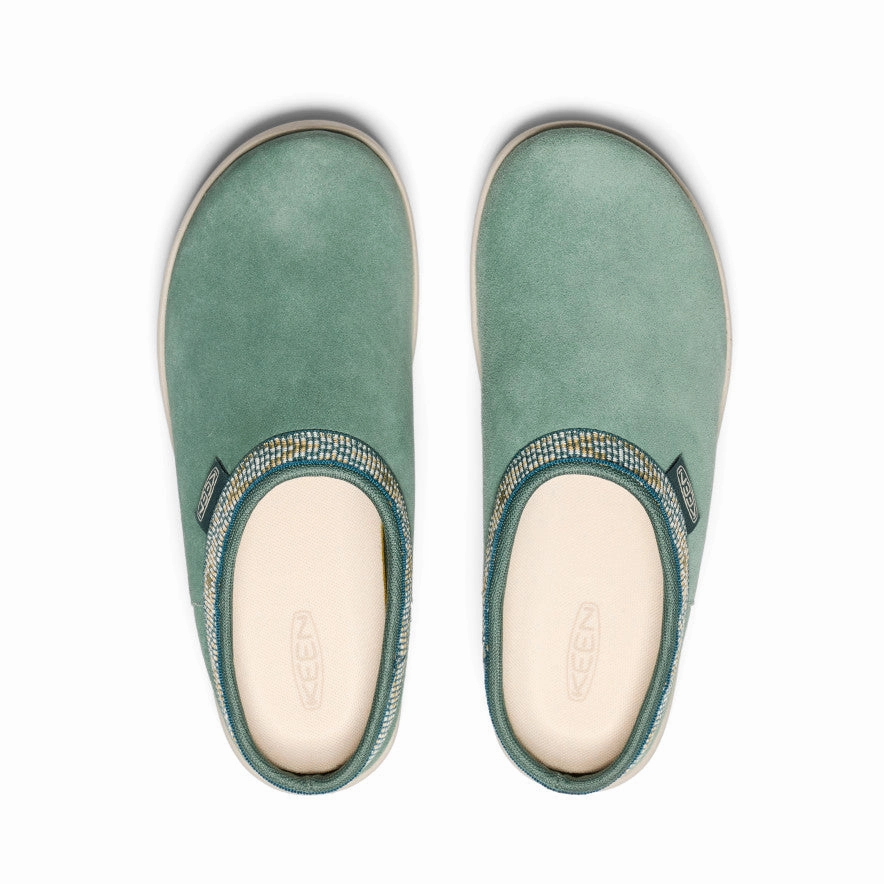 Soft Grip Women's Elle Suede Mule  |  Dark Forest/Birch