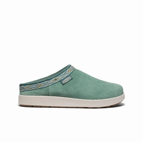 Women's Elle Suede Mule  |  Dark Forest/Birch Padded collar slim fit