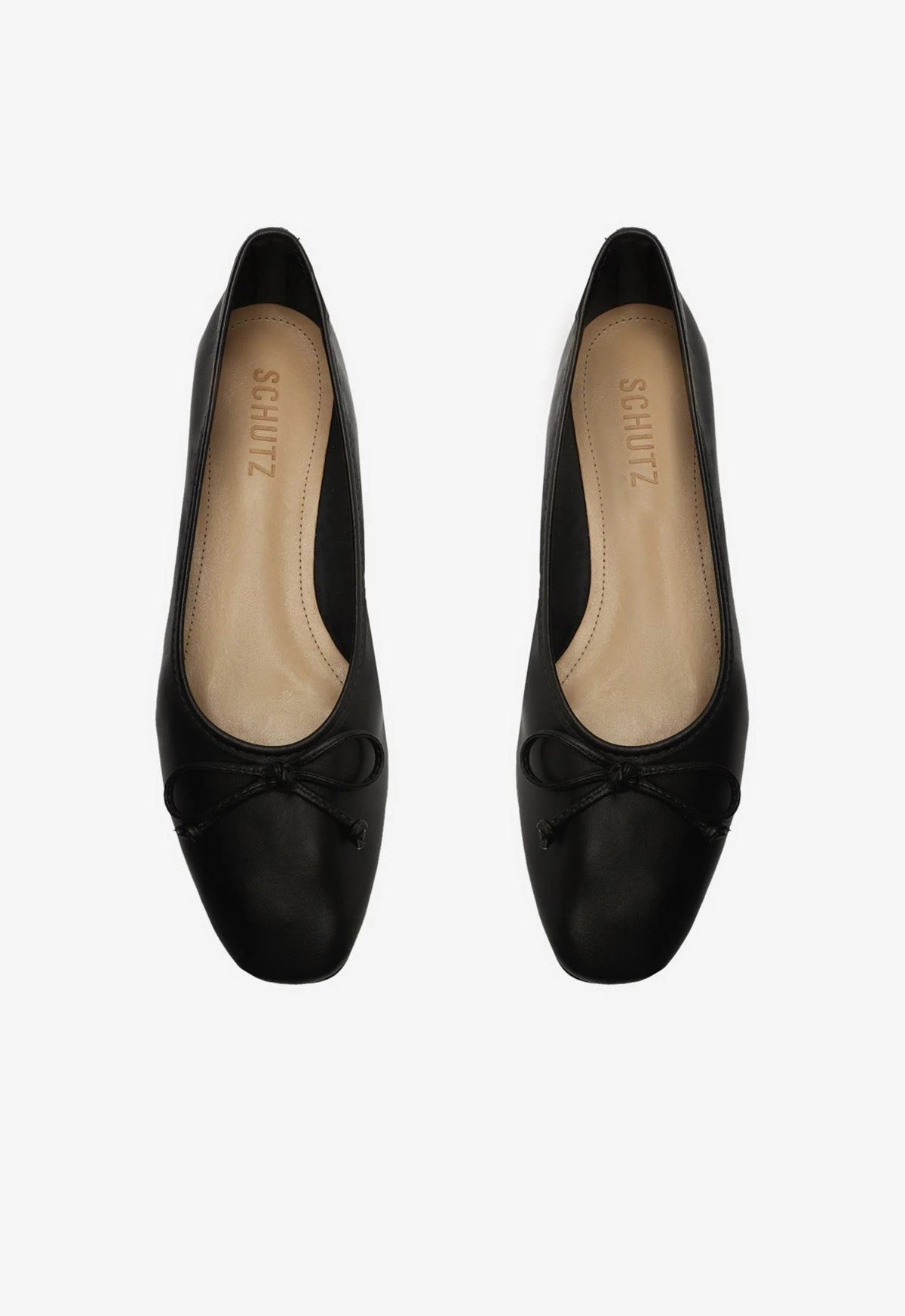 Soft Lining Arissa Black Leather Ballet Flat