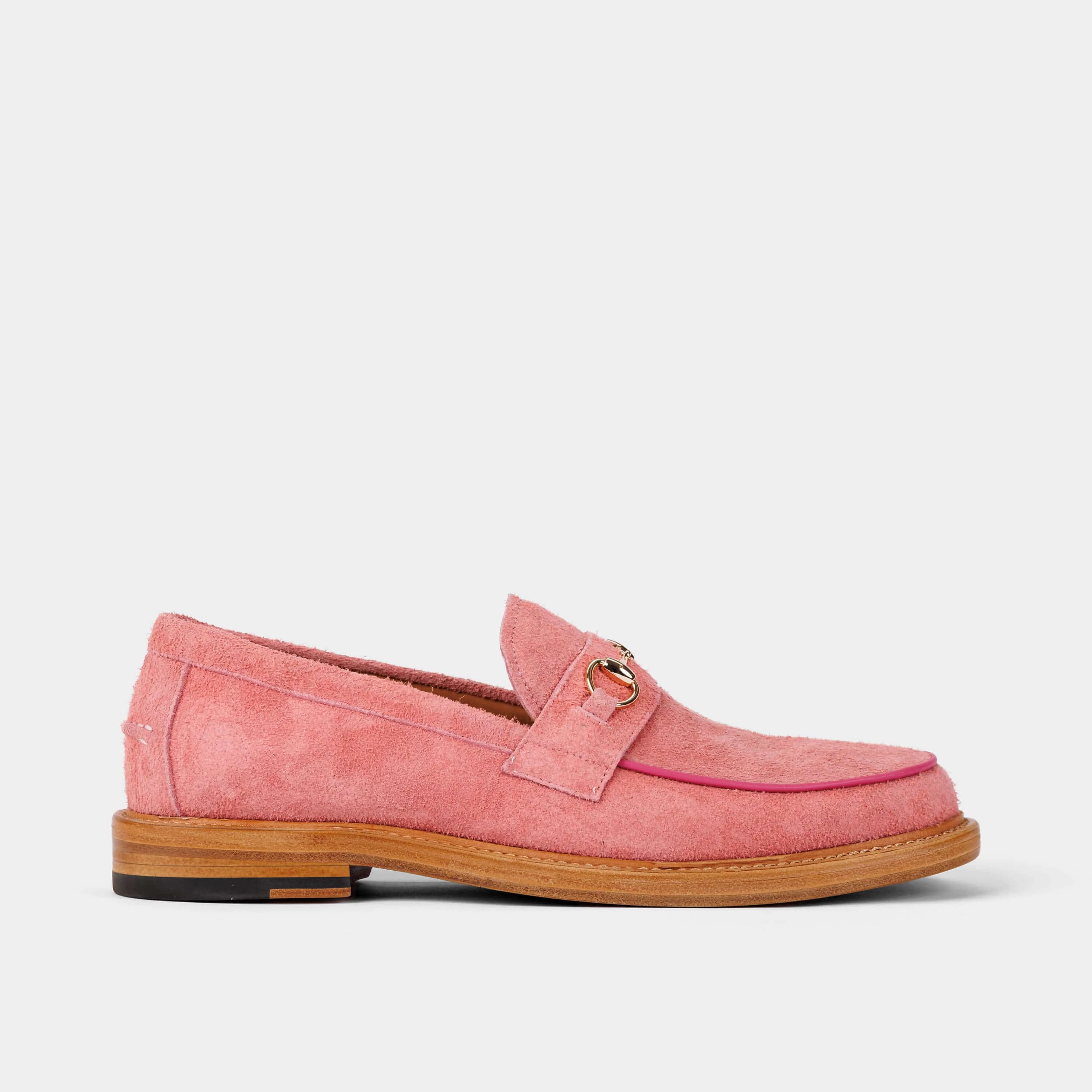 Boardwalk Rouge Suede Horse-Bit Loafers Extended Wear Smart Walk