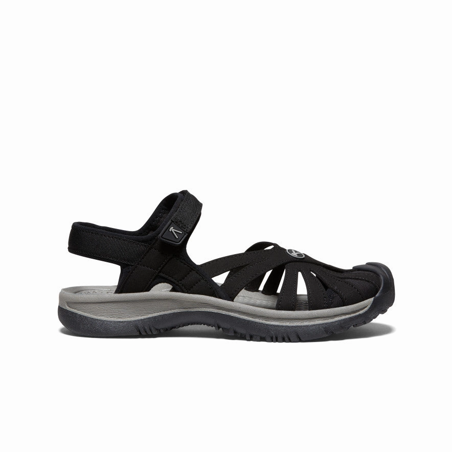 Date Outfit Women's Rose Sandal  |  Black/Neutral Gray