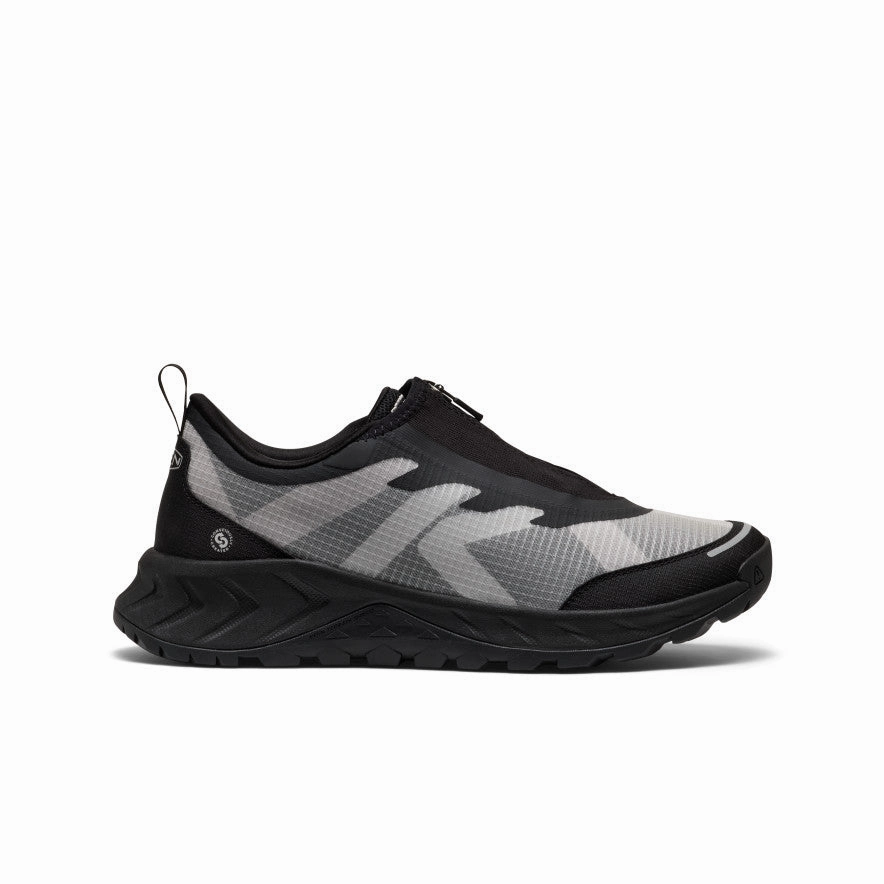 Men's TTS Zip Sneaker  |  Black/Black Flexible Comfort Easy Care