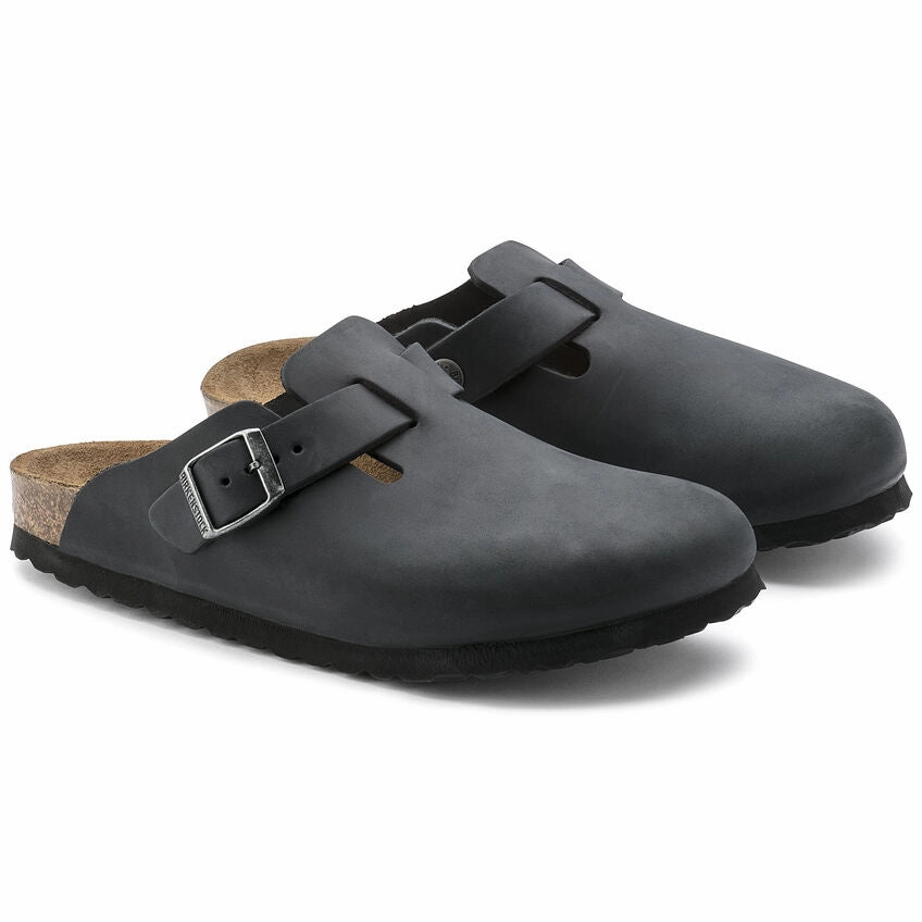 Soft Step Glide Move Women's Boston Black Oiled Leather