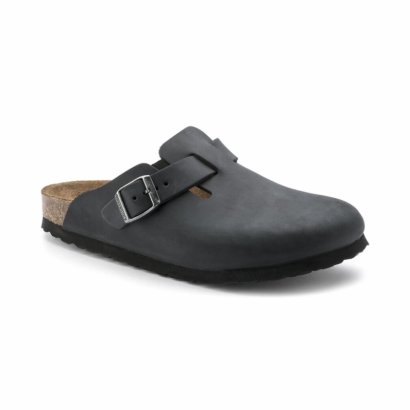 Soft Step Glide Move Women's Boston Black Oiled Leather