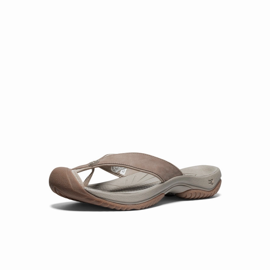 Speed Comfort Men's Waimea Leather Flip-Flop  |  Brindle/Birch