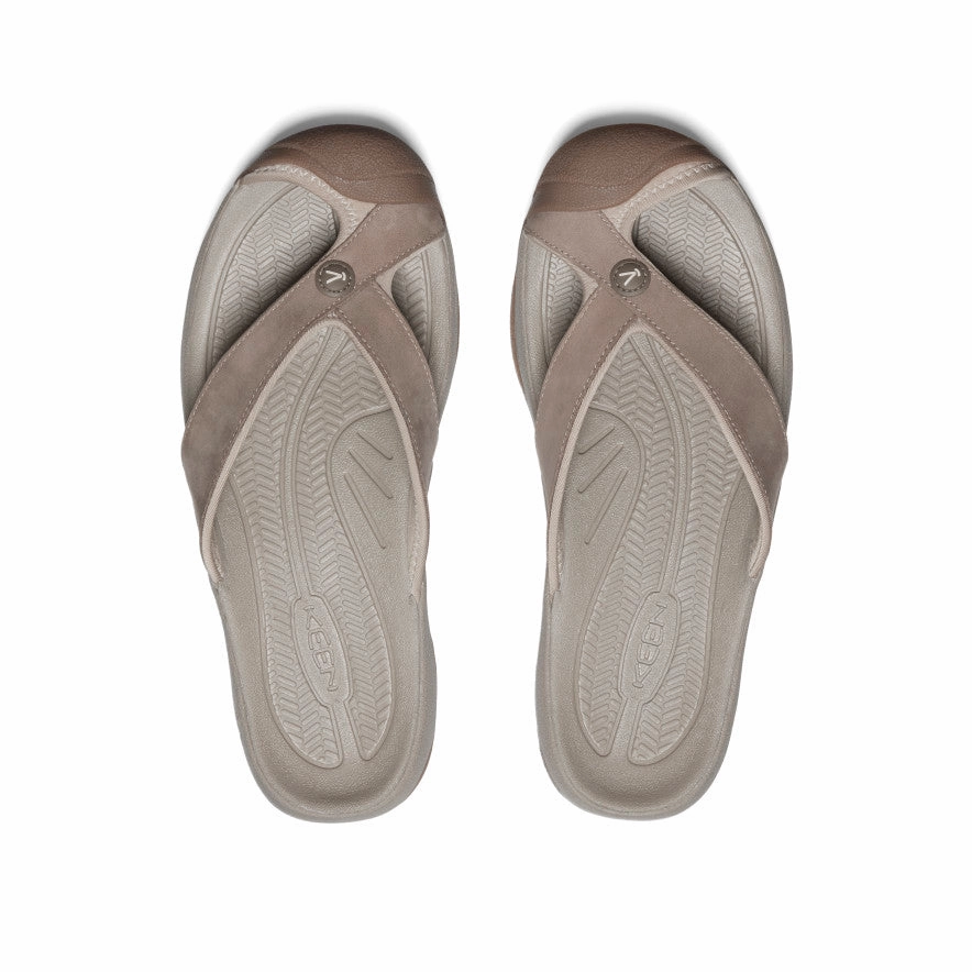 Speed Comfort Men's Waimea Leather Flip-Flop  |  Brindle/Birch