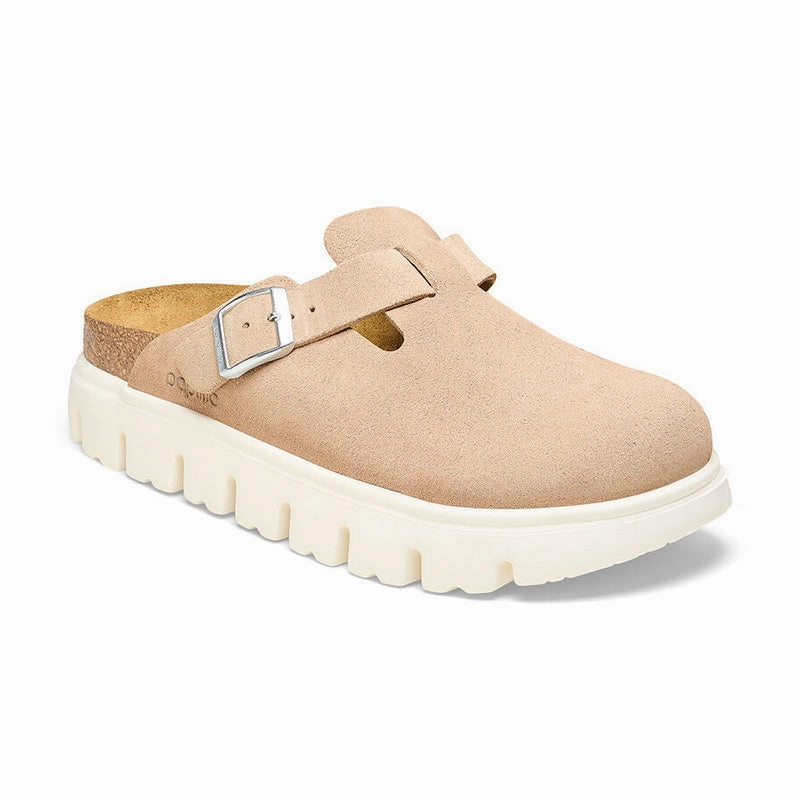 Speed Comfort Women's Boston Chunky Narrow Warm Sand Suede