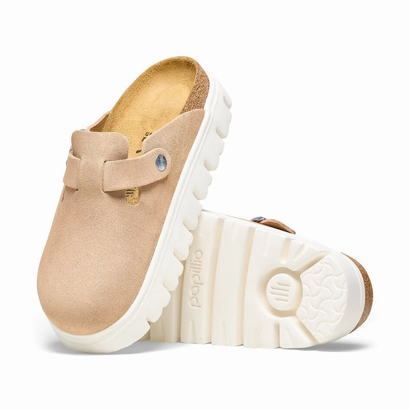 Speed Comfort Women's Boston Chunky Narrow Warm Sand Suede