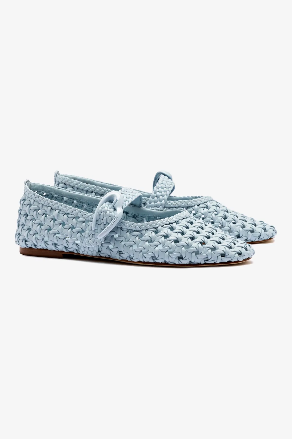 Step Lightly Verona Macrame Ballet Flat In Maya Leather